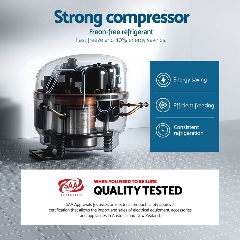 Danoz SmartAppliances, Devanti Ice Maker Machine Portable 12kg Countertop w/Self Cleaning 1.2L White - danozdirect