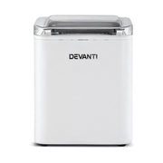 Danoz SmartAppliances, Devanti Ice Maker Machine Portable 12kg Countertop w/Self Cleaning 1.2L White - danozdirect