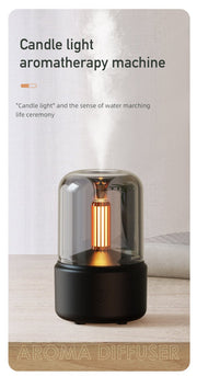 Danoz SmartAroma Black Creative Candleligh Aromatherapy Diffuser USB Desktop Ambient Candle Lamp Humidifier - danozdirect