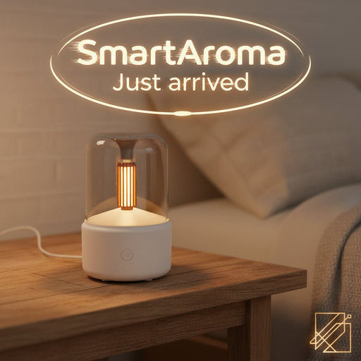 Danoz SmartArome - USB Rechargeable Candle Lamp, Desktop Ambient Diffuser - danozdirect
