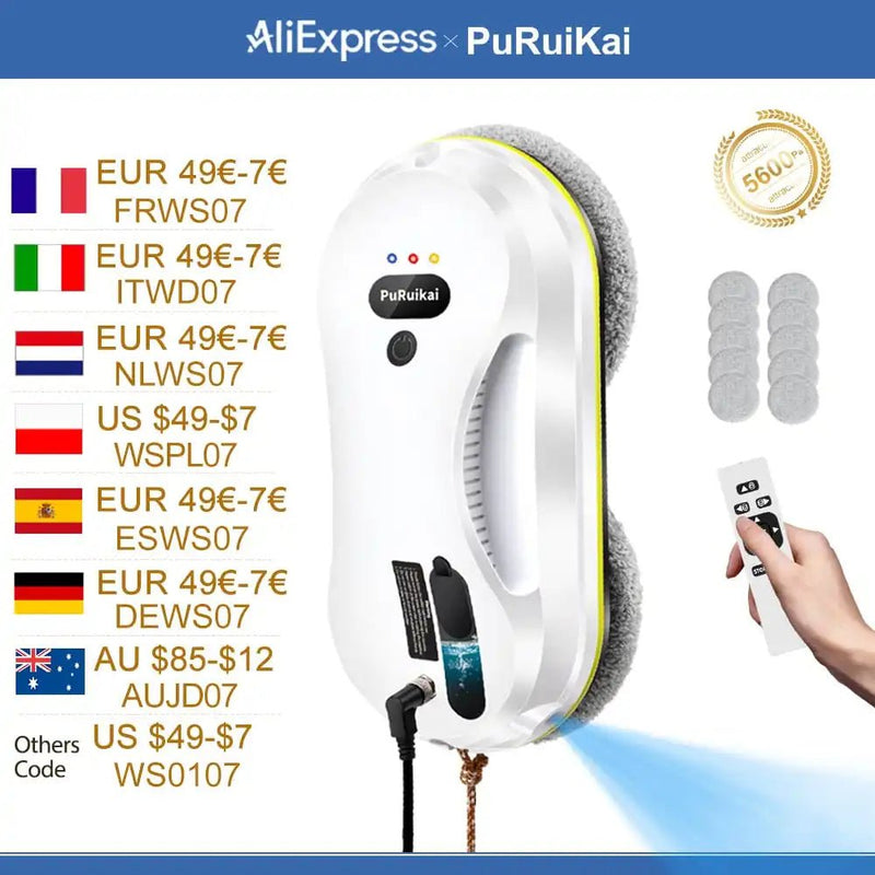 Danoz SmartCleaning - Window Automatic Cleaning Robot, Edge Detection AI super Bot for your windows!