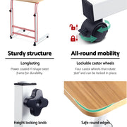 Danoz SmartDesk, Laptop Desk Table Adjustable 60CM Light Wood - Anytime ,Anywhere! - Free Postage! - danozdirect