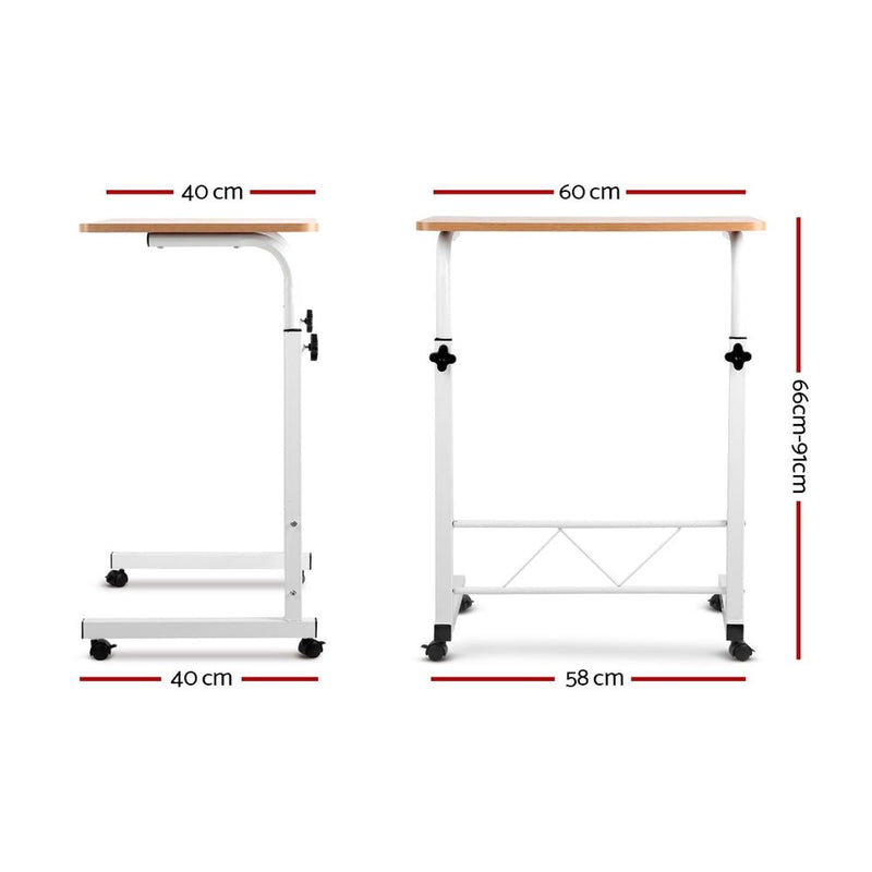 Danoz SmartDesk, Laptop Desk Table Adjustable 60CM Light Wood - Anytime ,Anywhere! - Free Postage! - danozdirect