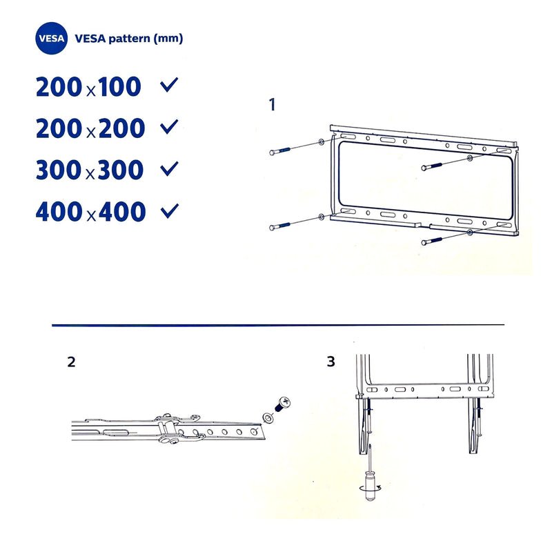 Danoz SmartMount Tilt TV Monitor Wall Mount Bracket for 32 40 55 65 70 75 Inch Universal fit. - danozdirect