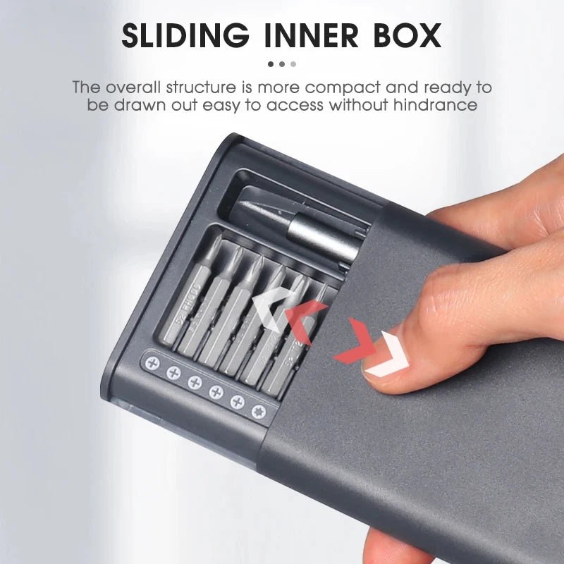 Danoz SmarTools - 26 in 1 Precision Screwdriver Set Magnetic Screw Driver Bits Multifunctional Mini Repair Tool for Phones, Watches, Glasses PC, Laptops and more... - danozdirect