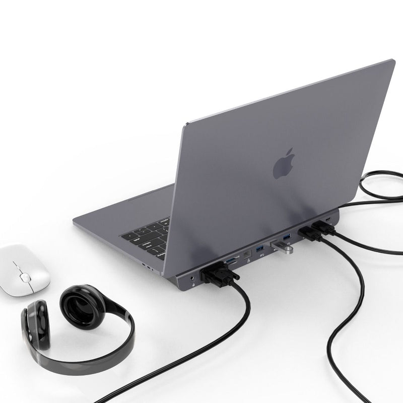Danoz SmartSolutions Mbeat 11 - in - 1 Multiport USB - C Dock with HDMI, DisplayPort & VGA - Super Deal! - danozdirect