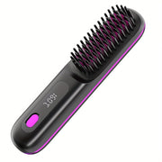 Danoz SmartStyler Cordless Hair Straightener Brush: USB Rechargeable, Dual 2000mAh batteries for long - lasting power, fast heating, creates smooth styles anytime, anywhere. - danozdirect
