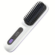 Danoz SmartStyler Cordless Hair Straightener Brush: USB Rechargeable, Dual 2000mAh batteries for long - lasting power, fast heating, creates smooth styles anytime, anywhere. - danozdirect
