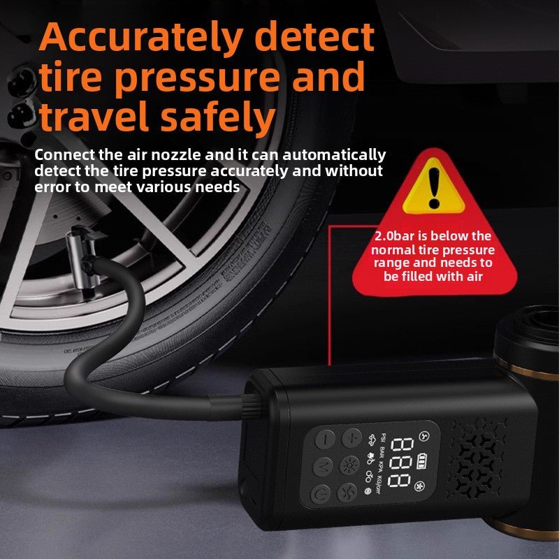 Danoz 4-in-1 SmartVac Pro: Portable Car Vacuum and Cordless Tire Inflator with LED Air Pump - danozdirect