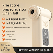 Danoz 4-in-1 SmartVac Pro: Portable Car Vacuum and Cordless Tire Inflator with LED Air Pump - danozdirect