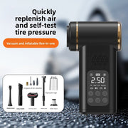 Danoz 4-in-1 SmartVac Pro: Portable Car Vacuum and Cordless Tire Inflator with LED Air Pump - danozdirect