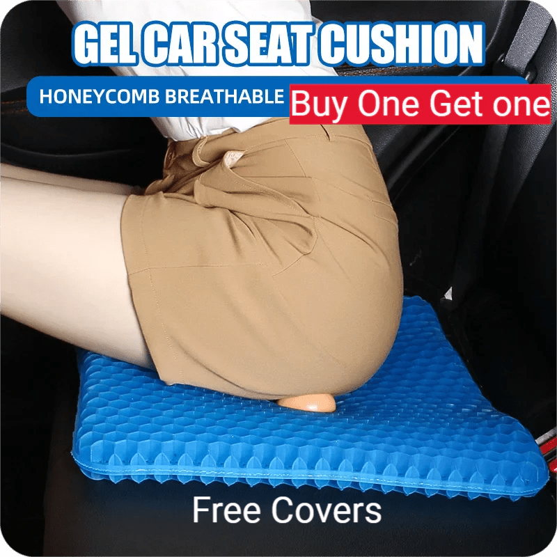 Danoz SofterSeater - Gel Breathable Honeycomb Design For any hard seat - Car, Home, Office - Free Covers - Buy 1 Get 1 Free! - danozdirect