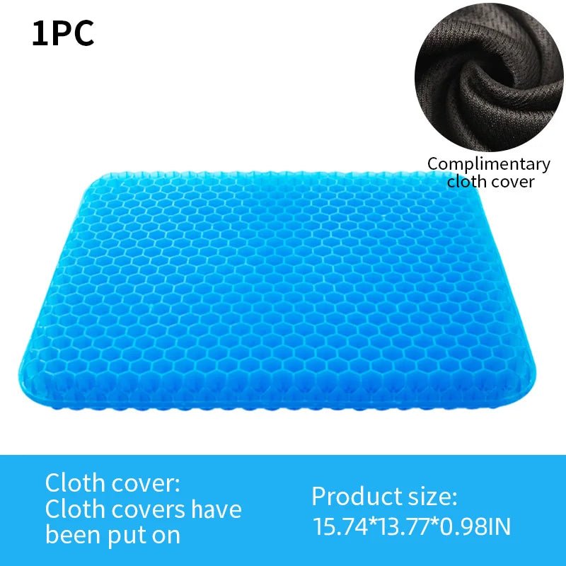 Danoz SofterSeater - Gel Breathable Honeycomb Design For any hard seat - Car, Home, Office - Free Covers - Buy 1 Get 1 Free! - danozdirect