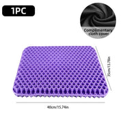 Danoz SoftSeater - Gel Seat Cushion Breathable Honeycomb Design For Pressure Relief Back Tailbone Pain - Home Office Wheelchair Chair Cars - danozdirect