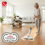 Danoz SpinClean - Cordless USB Rechargeable spin Mop Cleaner 5In1 Floor Polisher Sweeper Washer Scrubber + Free 6 x Microfiber Pads! - danozdirect