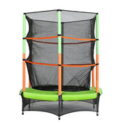 Danoz Sports - Everfit 4.5FT Trampoline for Kids w/ Enclosure Safety Net Rebounder Gift Green - danozdirect