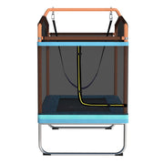 Danoz Sports - Everfit 6FT Trampoline for Kids w/ Enclosure Safety Net Swing Rectangle Orange - danozdirect