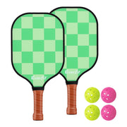Danoz Sports - Everfit Pickleball Paddle Set Fiberglass with Balls Bag Tournament Kit 2PCS Pickle Balls Rackets - danozdirect
