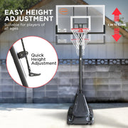 Danoz Sports - Kahuna Portable Basketball Hoop System 2.3 to 3.05m for Kids & Adults - danozdirect