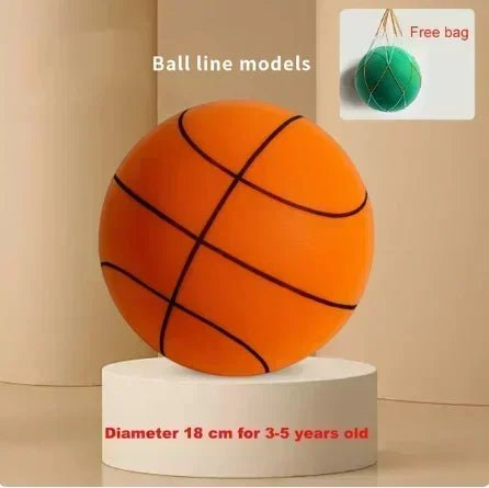 Danoz Sports - SilentBounch - Indoor Silent Basketball, High Density Foam Material Kida & Adults Ball - Free Carry Net - danozdirect