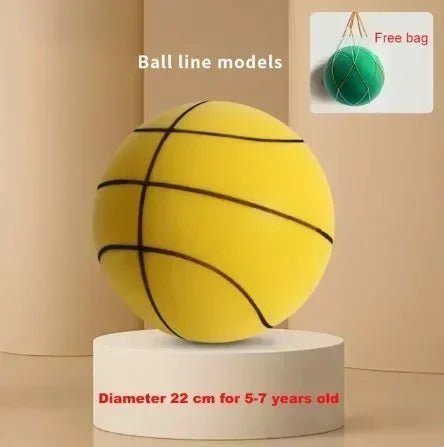 Danoz Sports - SilentBounch - Indoor Silent Basketball, High Density Foam Material Kida & Adults Ball - Free Carry Net - danozdirect