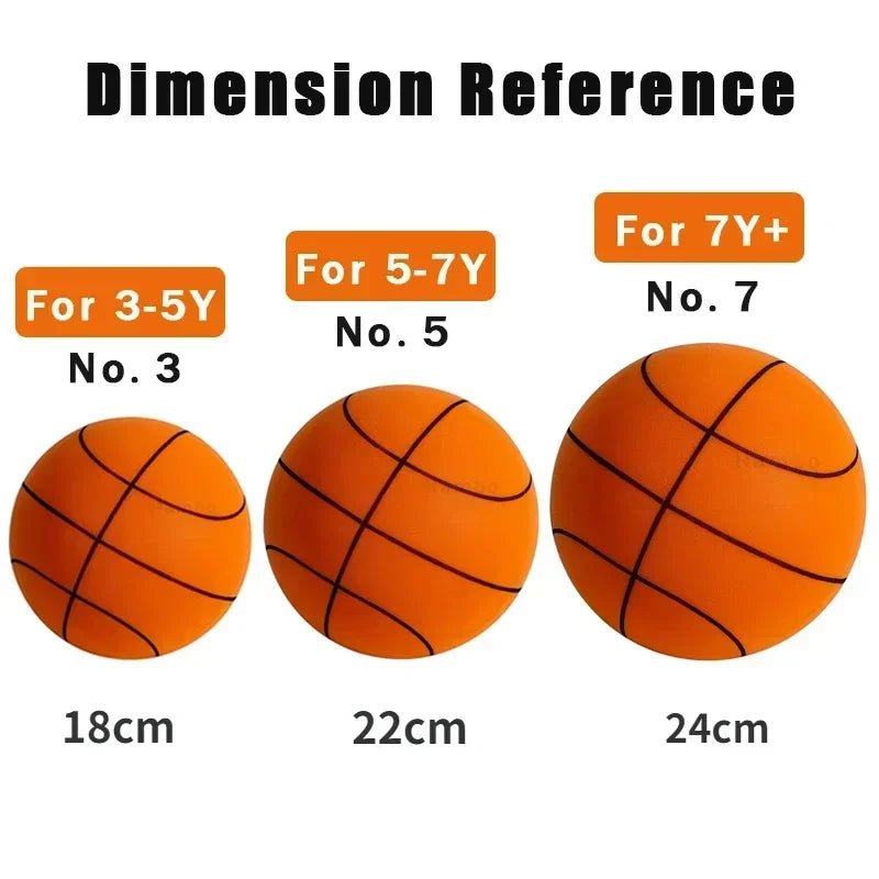 Danoz Sports - SilentBounch - Indoor Silent Basketball, High Density Foam Material Kida & Adults Ball - Free Carry Net - danozdirect