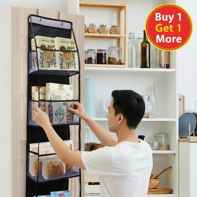 Danoz Storage - 4 layer Over The Door Hanging Organizer Cosmetics Wall Hanging Storage Organizerfor Nursery Bathroom Closet Bedroom Dorm - Buy 1 Get 1 more! - danozdirect