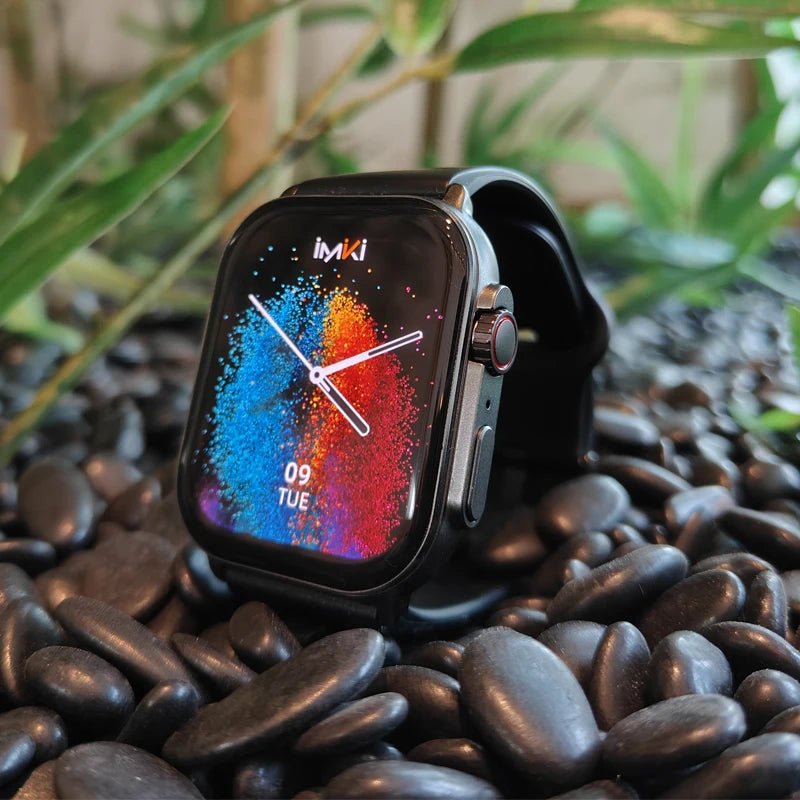 Danoz SuperSmartWatch - IMIKI SF1⌚ 2.01" AMOLED Display 1000nits BT Calling 100+ Sports Modes IP68 Business Fashion Modeling Metal - danozdirect