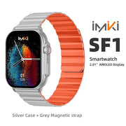 Danoz SuperSmartWatch - IMIKI SF1⌚ 2.01" AMOLED Display 1000nits BT Calling 100+ Sports Modes IP68 Business Fashion Modeling Metal - danozdirect
