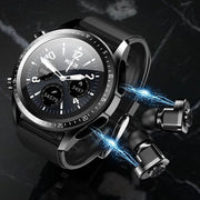 Danoz SuperSmartWatch ⌚ With Earbuds TWS Bluetooth Call Music Control Blood Pressure + More - danozdirect