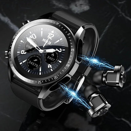 Danoz SuperSmartWatch ⌚ With Earbuds TWS Bluetooth Call Music Control Blood Pressure + More - danozdirect