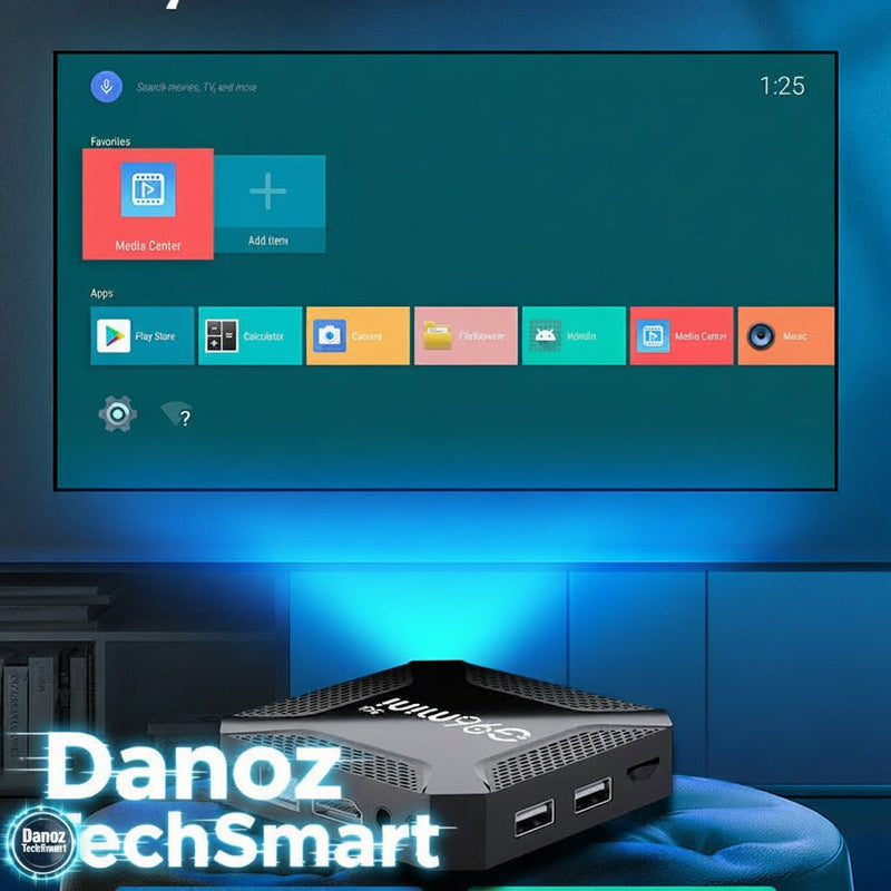 Danoz TechSmart G96mini 8K Android TV Box - Dual WiFi Media Player, Voice Remote Control - danozdirect