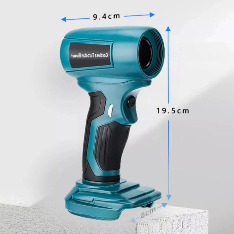 Danoz Tools - Mini Jet Blower Portable Violent Turbo Fan For Makita/Dewalt/Milwaukee/Bosch/Ryobi 18V 20V Li - ion Battery Wireless Handheld Fan - danozdirect