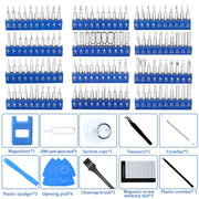 Danoz Tools - Professional 140 - in - 1 Precision Screwdriver Repair Tool Kit in Portable Oxford Bag(blue) - danozdirect