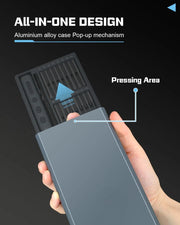 Danoz ToolSmart - 68 in 1 USB Rechargeable Screwdriver Set 5 Torque Settings Precision Power Tool Magnetic Screw Driver Bits for iPhone Glasses Watch PC - danozdirect