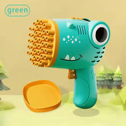 Danoz Toys - 40 Hole Dinosaur Bubble Handheld Bubble Machine, Electric Bubble Gun Outdoor Wedding Party Toy(without Bubble Water) - danozdirect