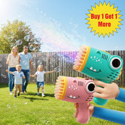 Danoz Toys - 40 Hole Dinosaur Bubble Handheld Bubble Machine, Electric Bubble Gun Outdoor Wedding Party Toy(without Bubble Water) - danozdirect
