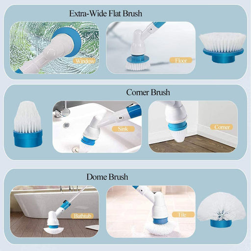 Danoz TurboScrub, Advanced USB rechargeable cordless spin scrubber. Powerful Turbo - Spin technology - Free Postage - danozdirect