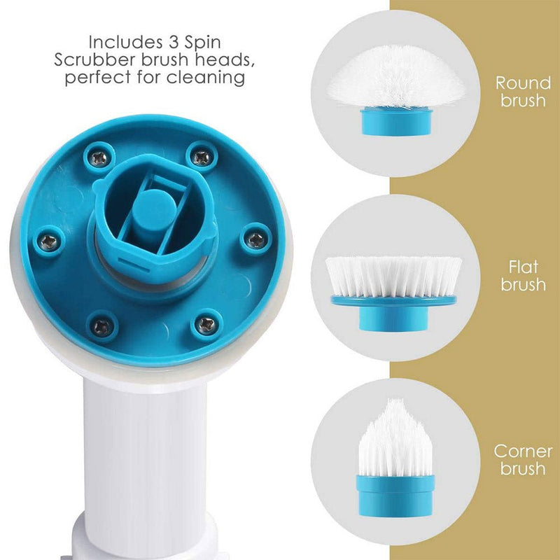 Danoz TurboScrub, Advanced USB rechargeable cordless spin scrubber. Powerful Turbo - Spin technology - Free Postage - danozdirect