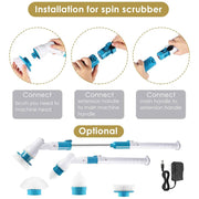 Danoz TurboScrub, Advanced USB rechargeable cordless spin scrubber. Powerful Turbo - Spin technology - Free Postage - danozdirect