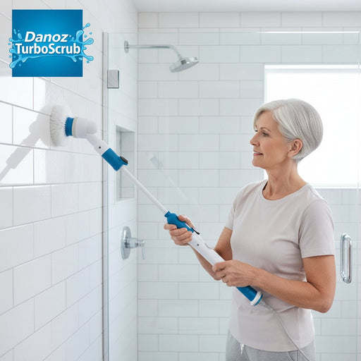 Danoz TurboScrub, Advanced USB rechargeable cordless spin scrubber. Powerful Turbo - Spin technology - Free Postage - danozdirect
