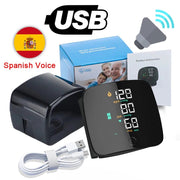 Danoz USB chargeable Wrist Blood Pressure Monitor! fun, fast, and handy digital tensiometer gives you quick, accurate readings! - danozdirect