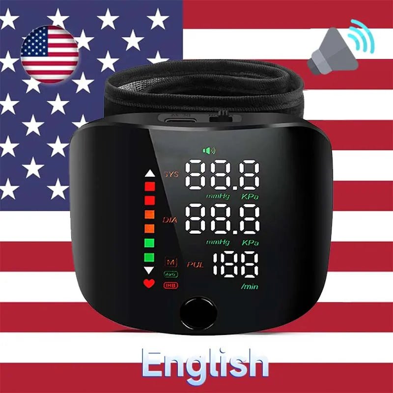 Danoz USB chargeable Wrist Blood Pressure Monitor! fun, fast, and handy digital tensiometer gives you quick, accurate readings! - danozdirect