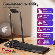 Danoz WalkAbout Treadmill Electric Walking Pad Under Desk Home Gym Fitness 380mm Black - danozdirect