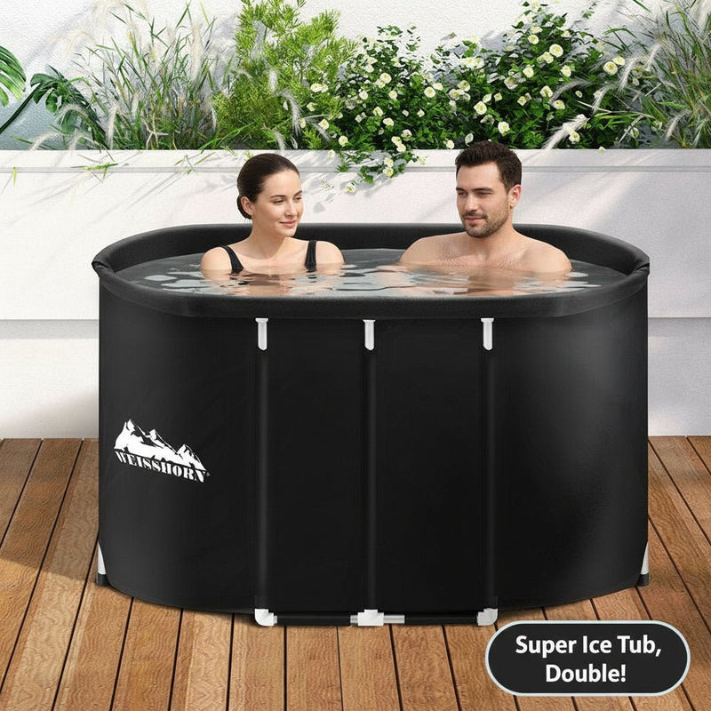 Danoz Wellness - Weisshorn Portable Ice Bath Tub 120x70X70CM Inflatable Cold Water Folding Bathtub Spa Massage - danozdirect