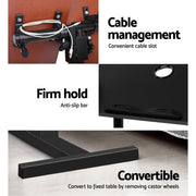 Danoz WorkWise Laptop anywhere Desk Table Fan Cooling Black 60CM - Free Postage! - danozdirect
