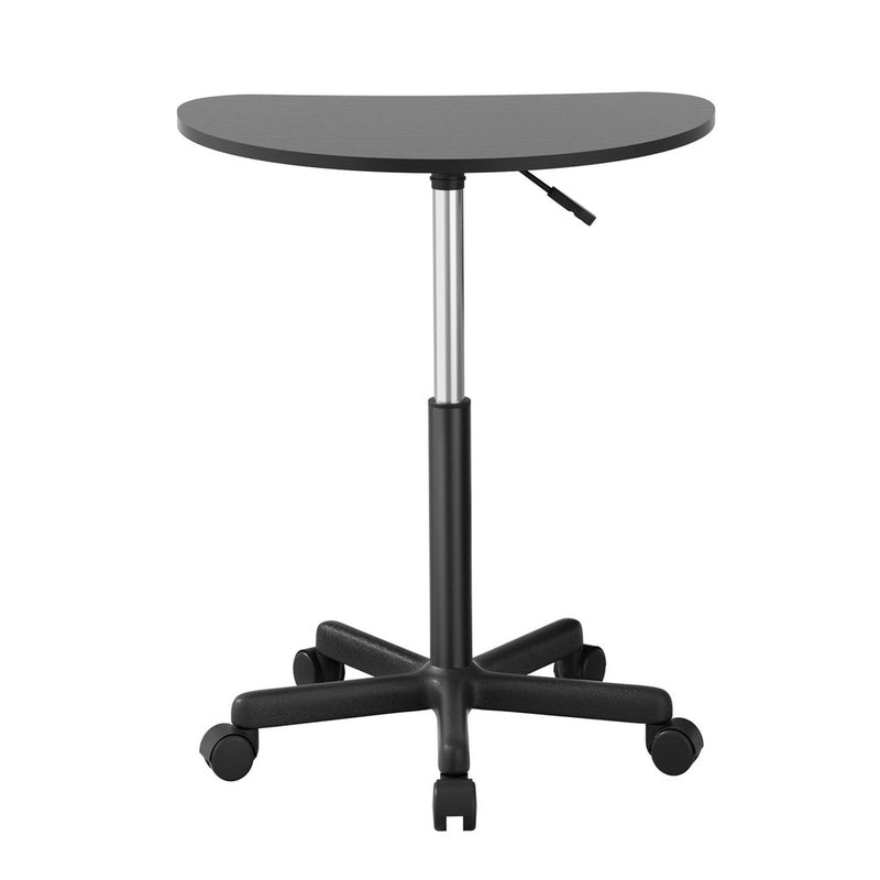 Danoz WorkWise - Laptop Desk Portable Height Adjustable Table Caster Wheels 60CM Black - danozdirect