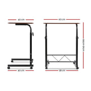 Danoz WorkWise Laptop Desk Table Adjustable 60CM Dark Wood - Free Postage! - danozdirect