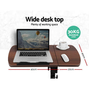 Danoz WorkWise Laptop Desk Table with Fan Cooling Walnut 60CM - Free Postage! - danozdirect