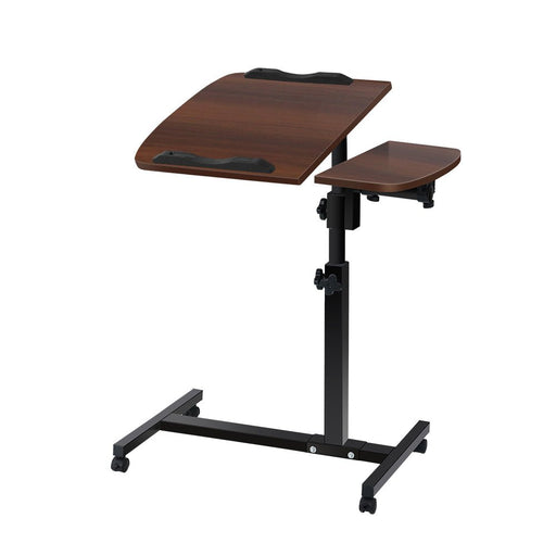 Danoz WorkWise Laptop Desk Table with Fan Cooling Walnut 60CM - Free Postage! - danozdirect
